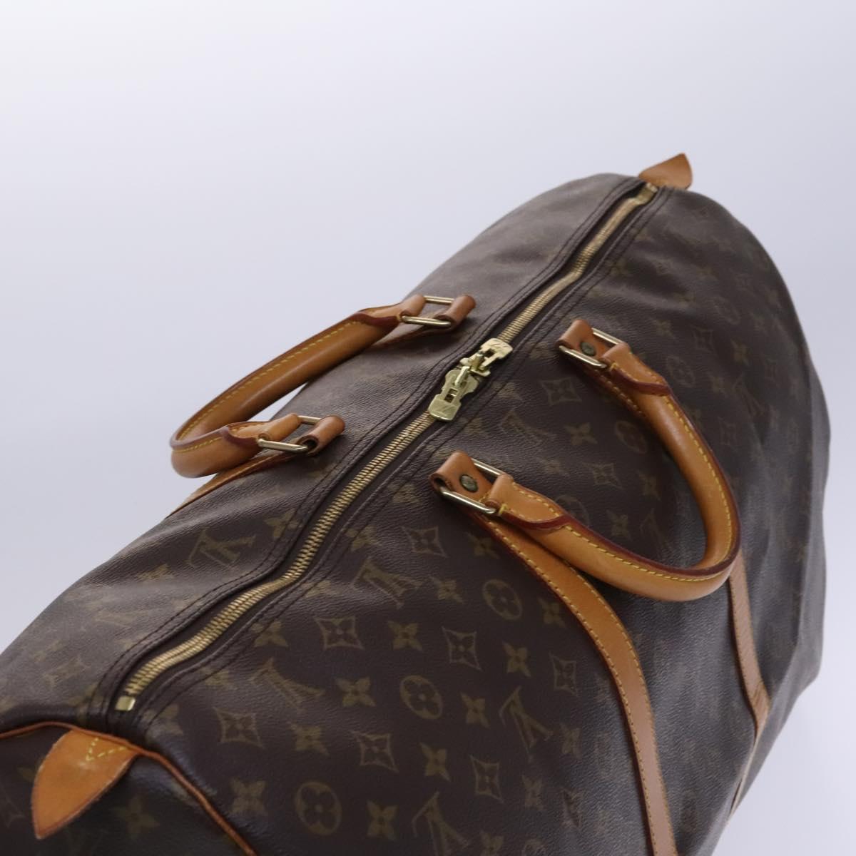 LOUIS VUITTON Monogram Keepall 60 Boston Bag M41422 LV Auth 113320