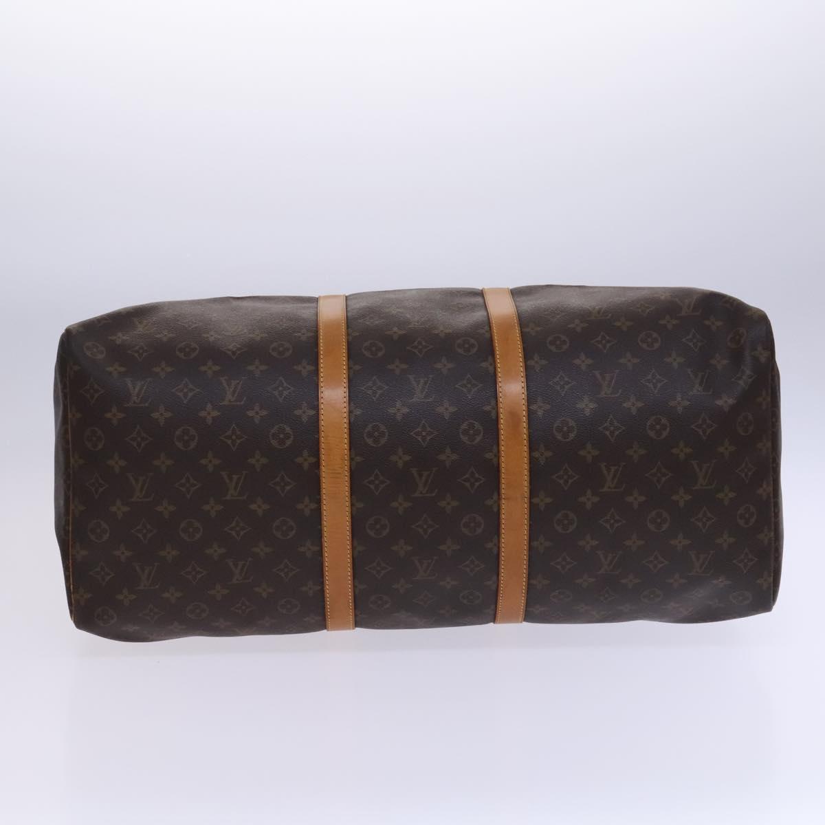 LOUIS VUITTON Monogram Keepall 60 Boston Bag M41422 LV Auth 113320