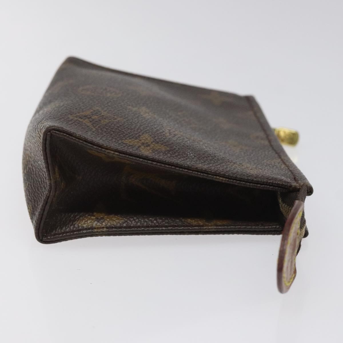 LOUIS VUITTON Monogram Poche Toilette 15 Pouch M47546 LV Auth 113324
