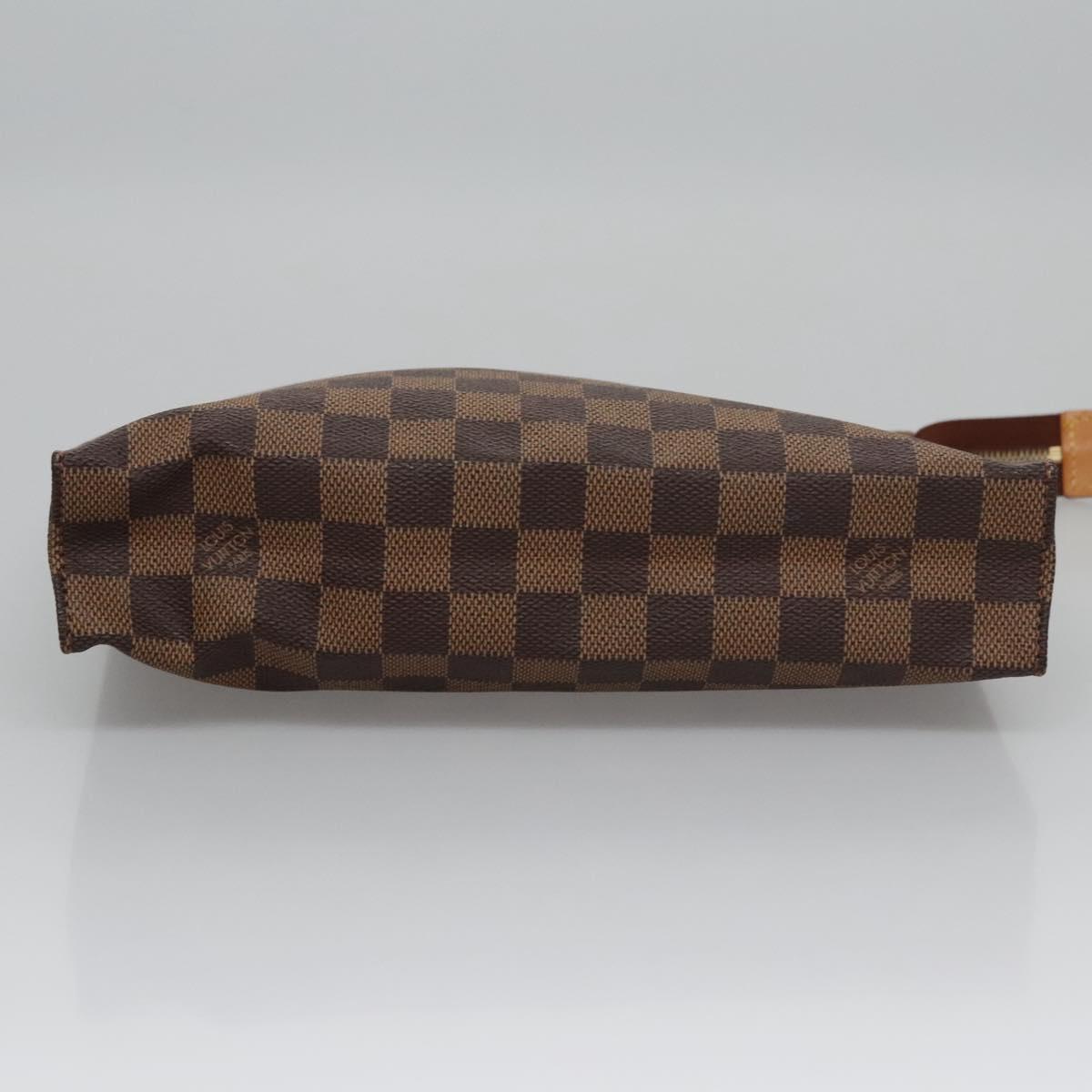 LOUIS VUITTON Damier Ebene Poche Toilette 26 Pouch N47543 LV Auth 113430