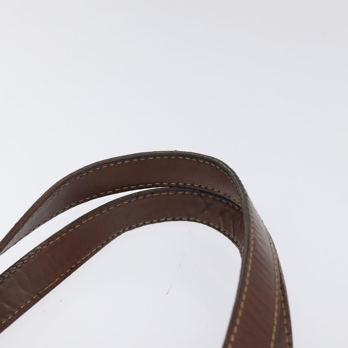 BURBERRY Nova Check Tote Bag PVC Leather Beige Auth 113447