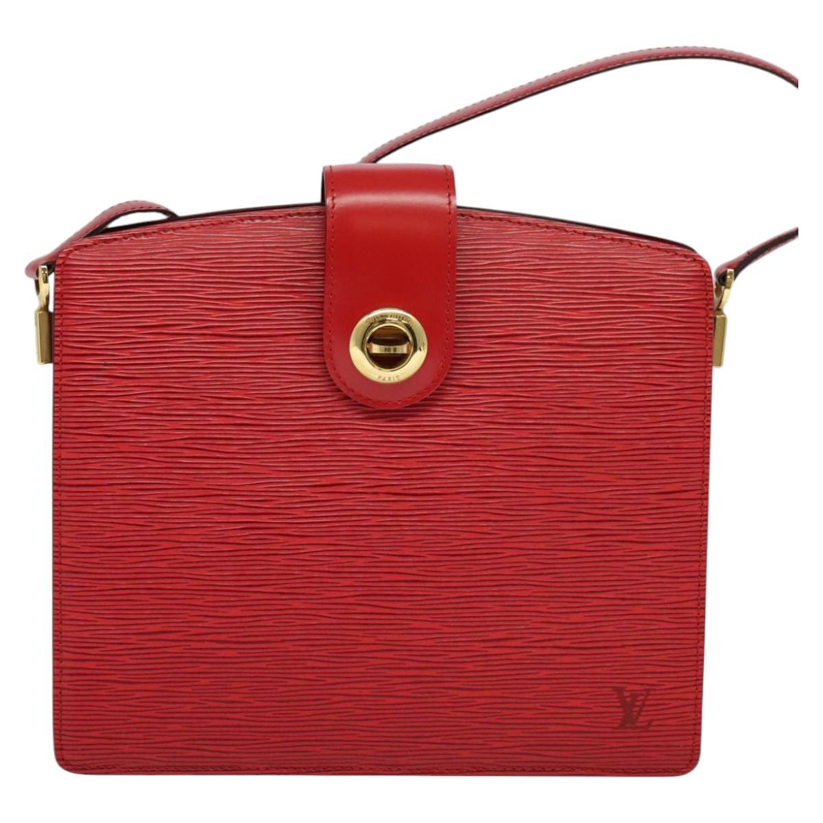 LOUIS VUITTON Epi Capuchin Shoulder Bag Red M52347 LV Auth 113458