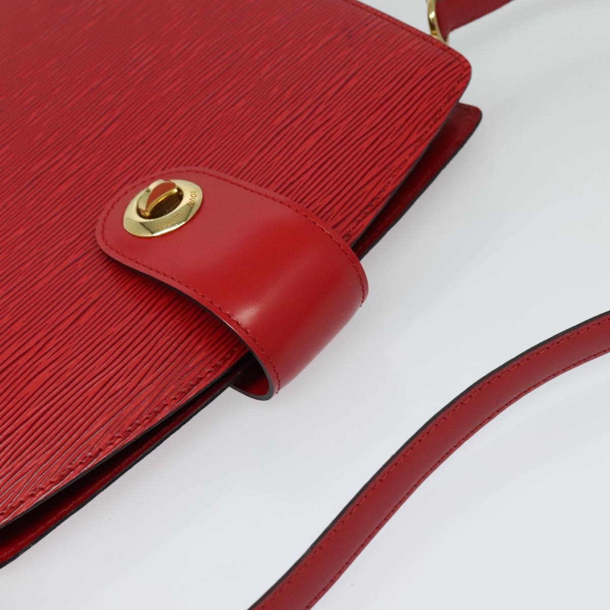 LOUIS VUITTON Epi Capuchin Shoulder Bag Red M52347 LV Auth 113458