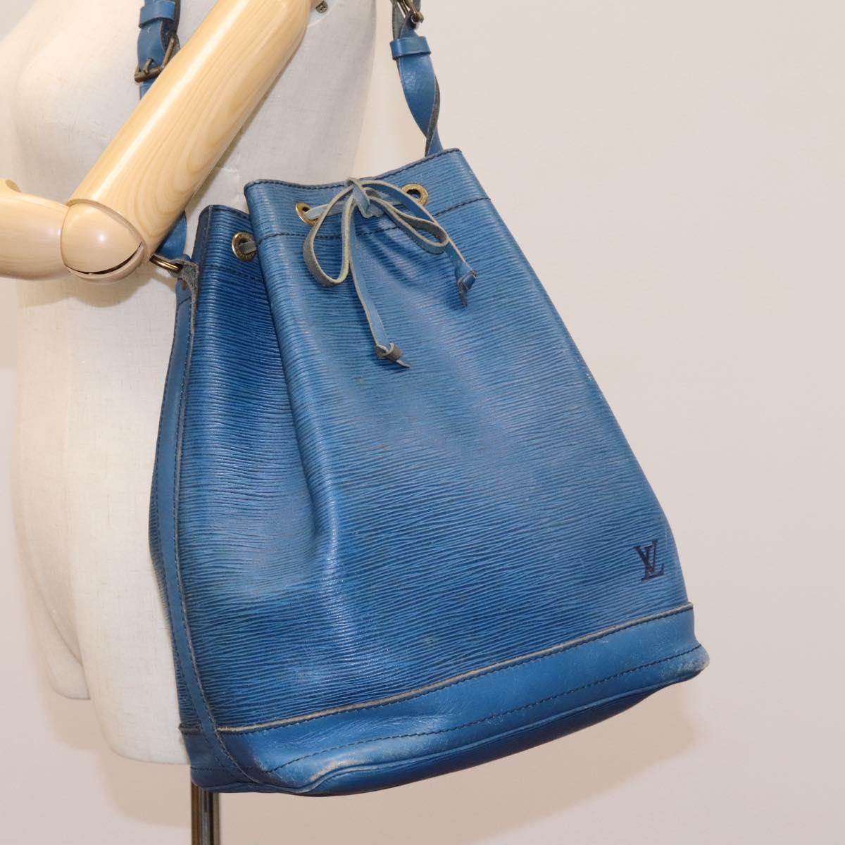 LOUIS VUITTON Epi Noe Shoulder Bag Vintage Toledo Blue M44005 LV Auth 113459