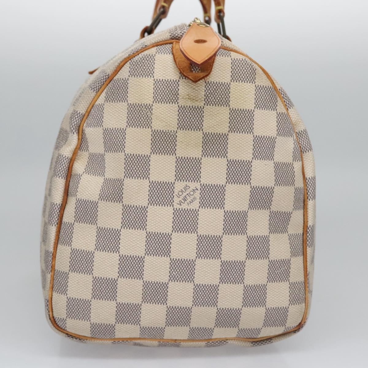 LOUIS VUITTON Damier Azur Speedy 30 Hand Bag N41533 LV Auth 113463