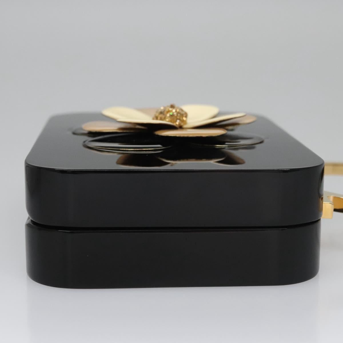 Salvatore Ferragamo Hand Bag plastic Black Auth 113518S