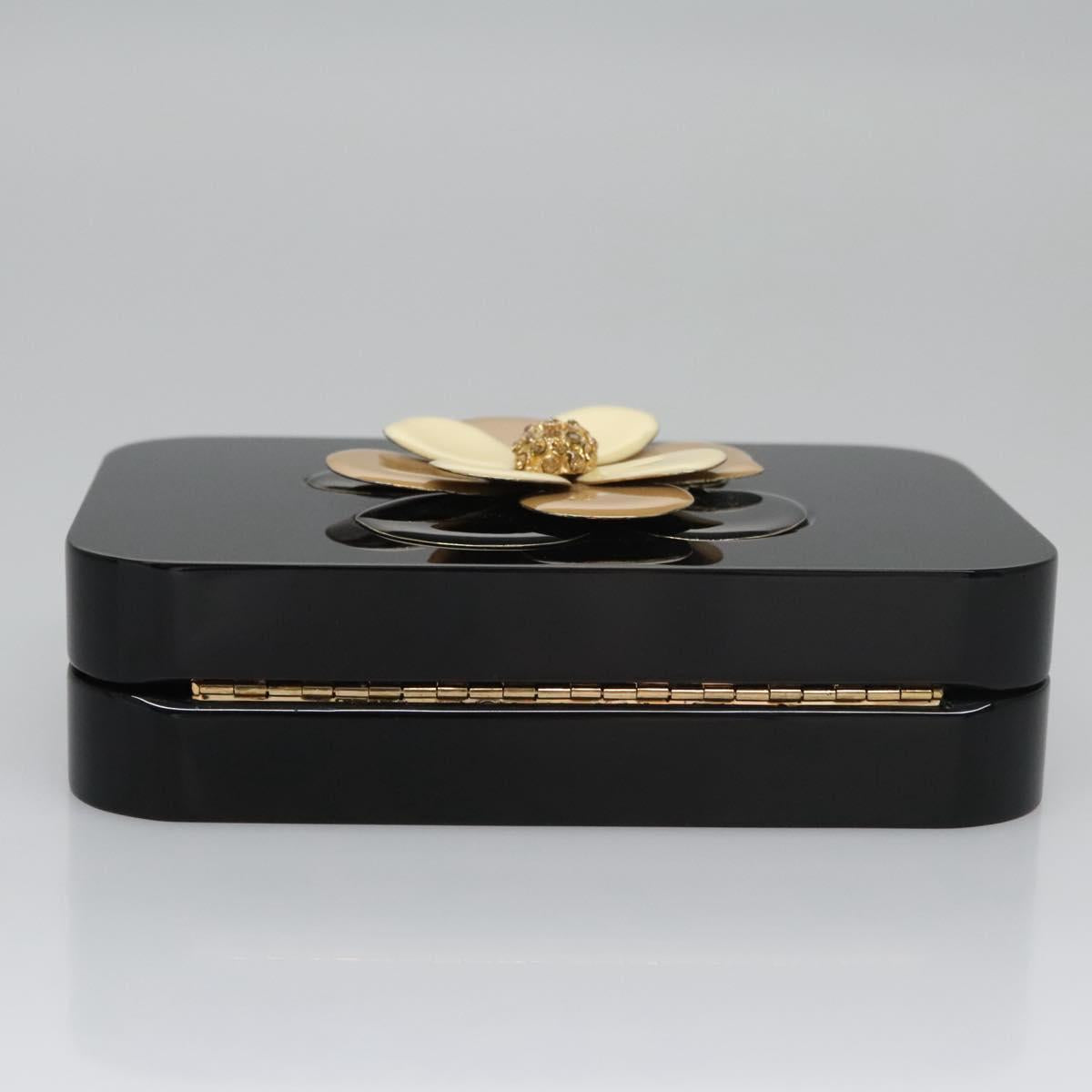 Salvatore Ferragamo Hand Bag plastic Black Auth 113518S