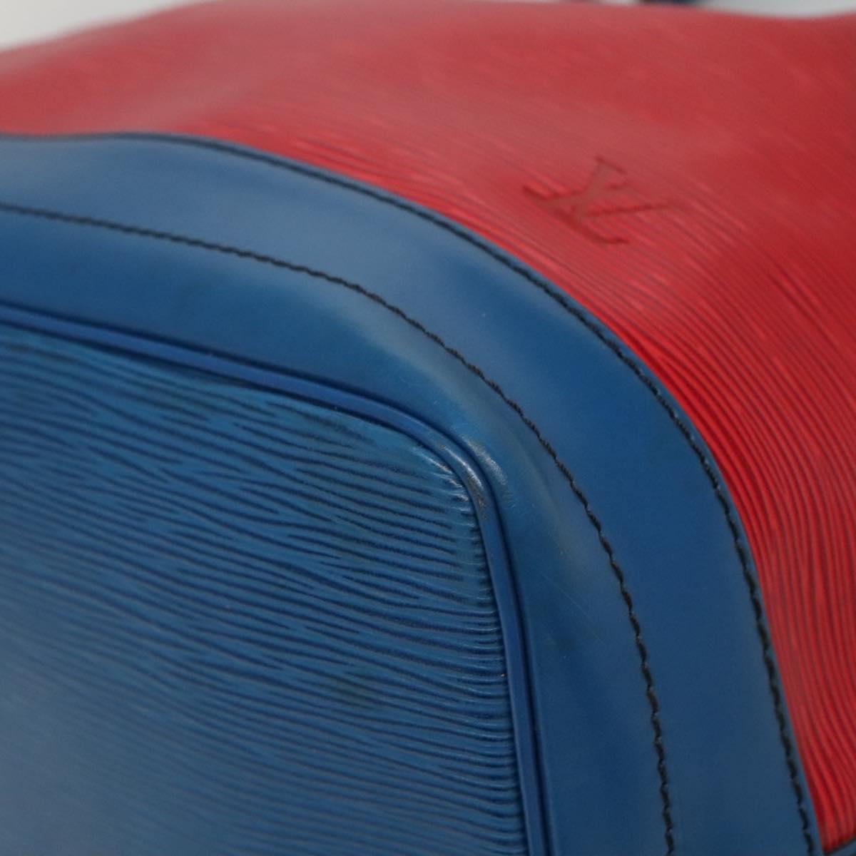 LOUIS VUITTON Epi Noe Shoulder Bag Bicolor Red Blue M44084 LV Auth 113532