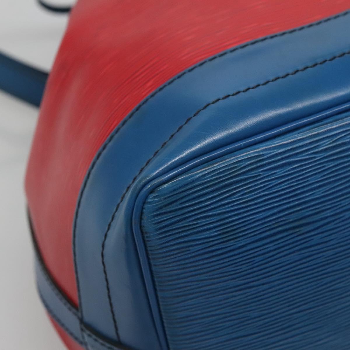 LOUIS VUITTON Epi Noe Shoulder Bag Bicolor Red Blue M44084 LV Auth 113532