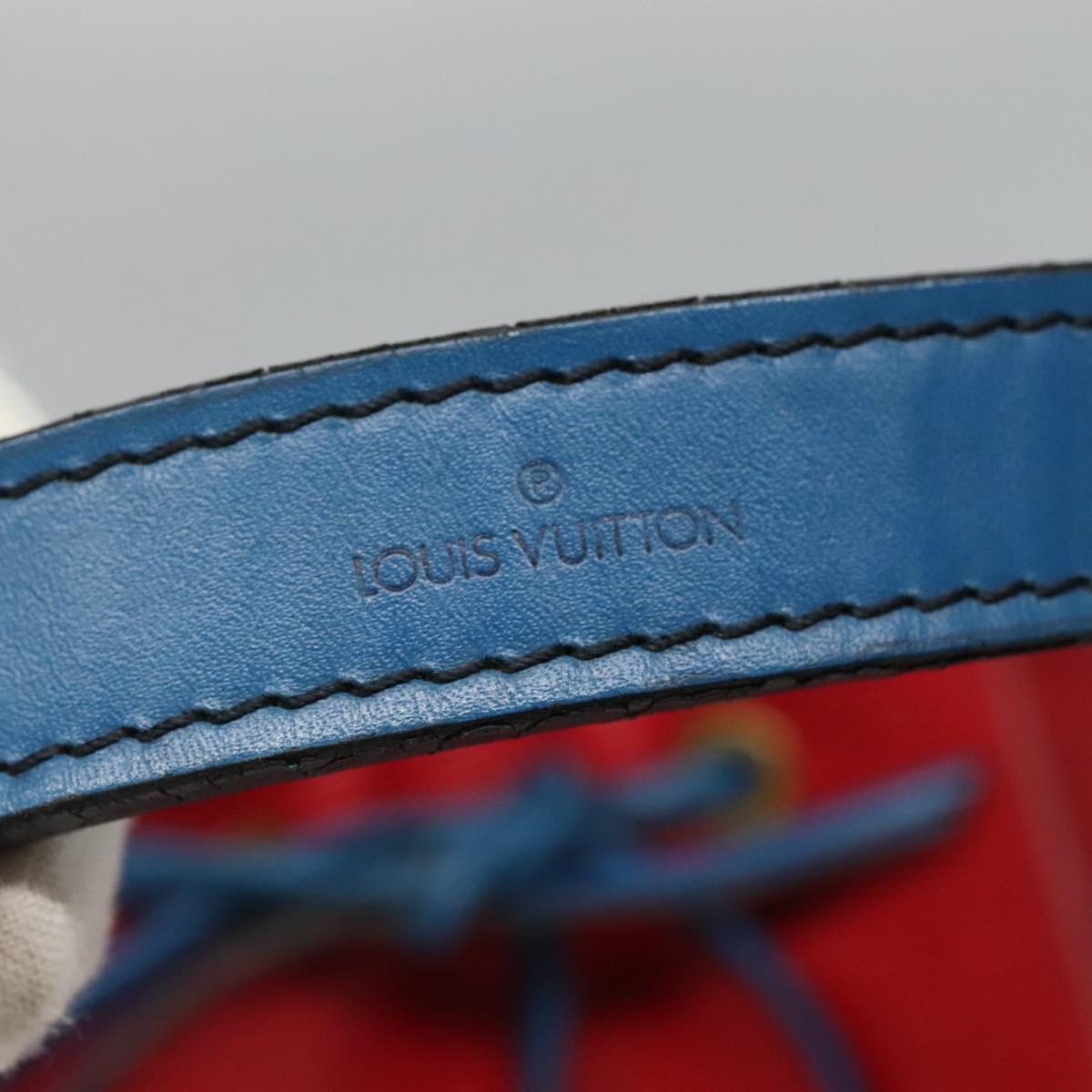 LOUIS VUITTON Epi Noe Shoulder Bag Bicolor Red Blue M44084 LV Auth 113532