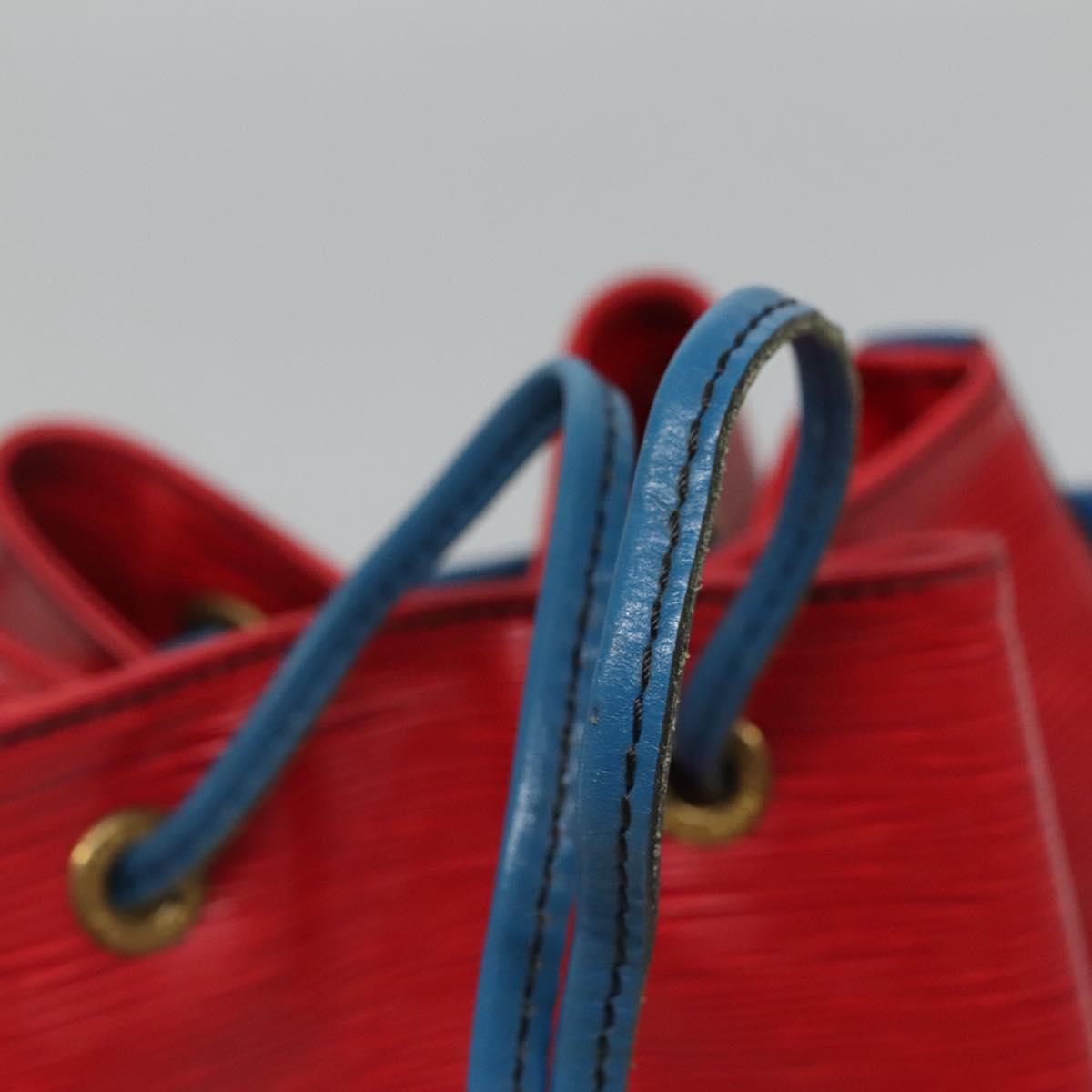 LOUIS VUITTON Epi Noe Shoulder Bag Bicolor Red Blue M44084 LV Auth 113532