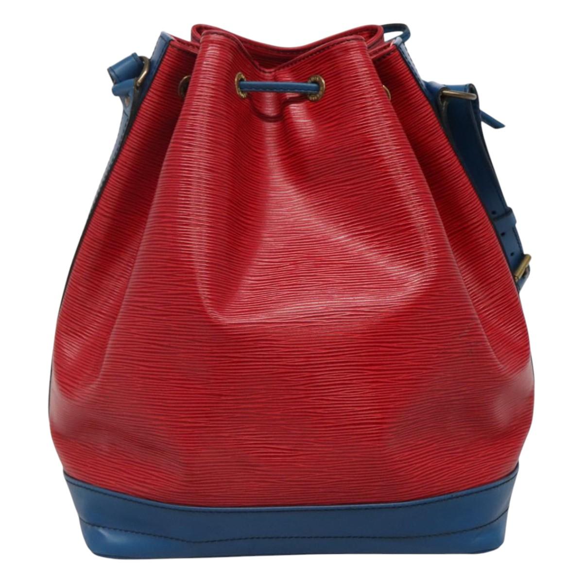 LOUIS VUITTON Epi Noe Shoulder Bag Bicolor Red Blue M44084 LV Auth 113532