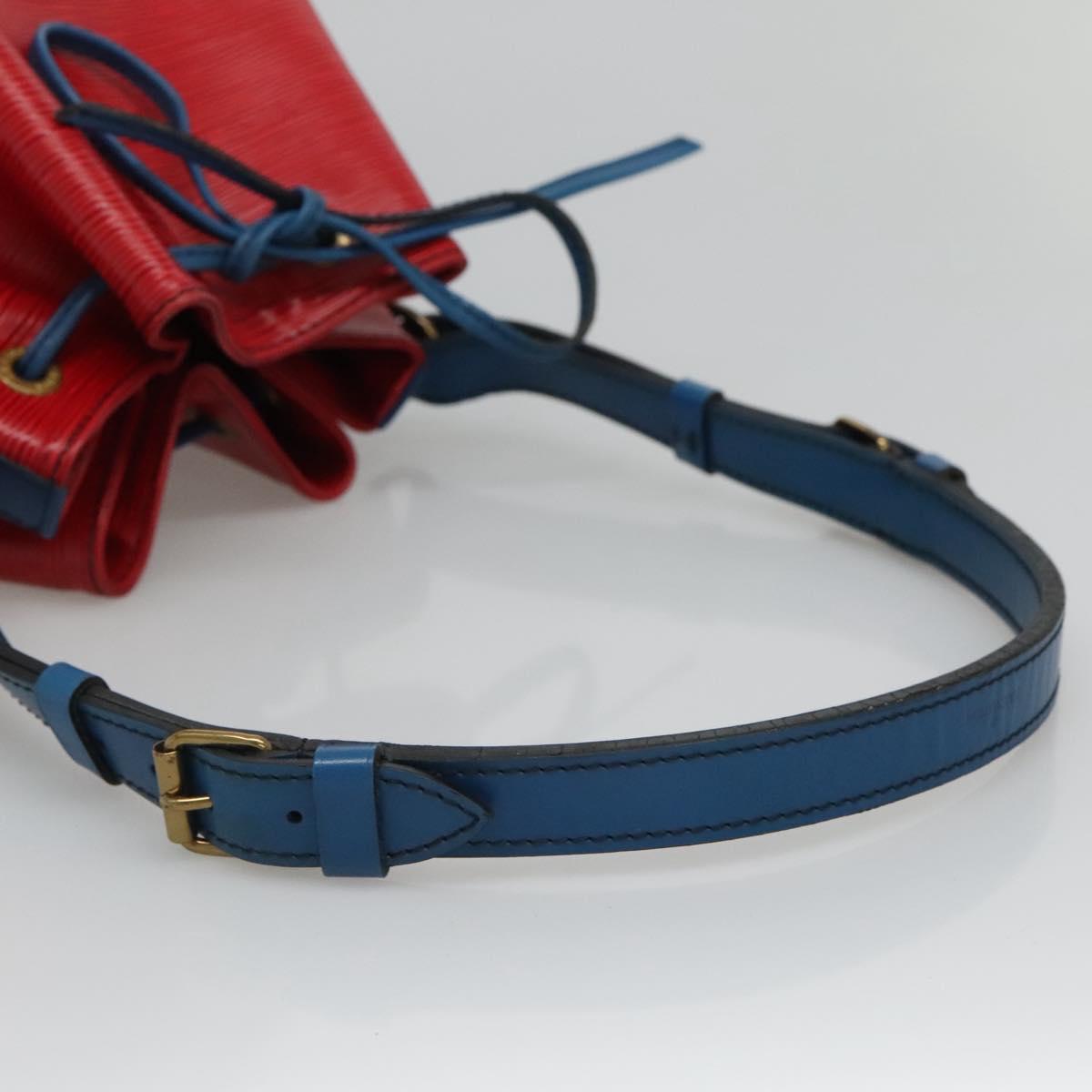 LOUIS VUITTON Epi Noe Shoulder Bag Bicolor Red Blue M44084 LV Auth 113532