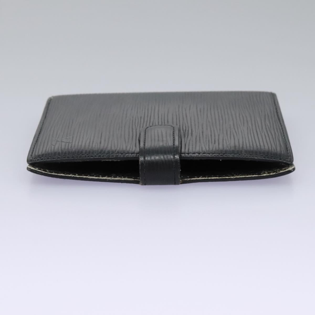 LOUIS VUITTON Epi Agenda PM Day Planner Cover Black R20052 LV Auth 113605