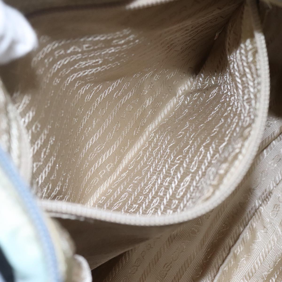 PRADA Shoulder Bag Nylon Light Blue Auth 113631