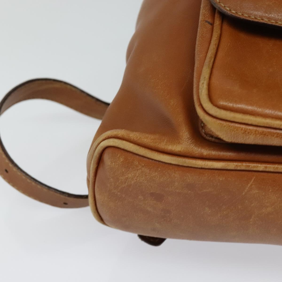 GUCCI Bamboo Backpack Leather Brown 003 1956 0030 Auth 113656