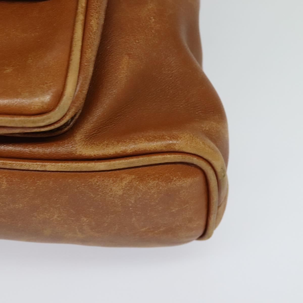 GUCCI Bamboo Backpack Leather Brown 003 1956 0030 Auth 113656