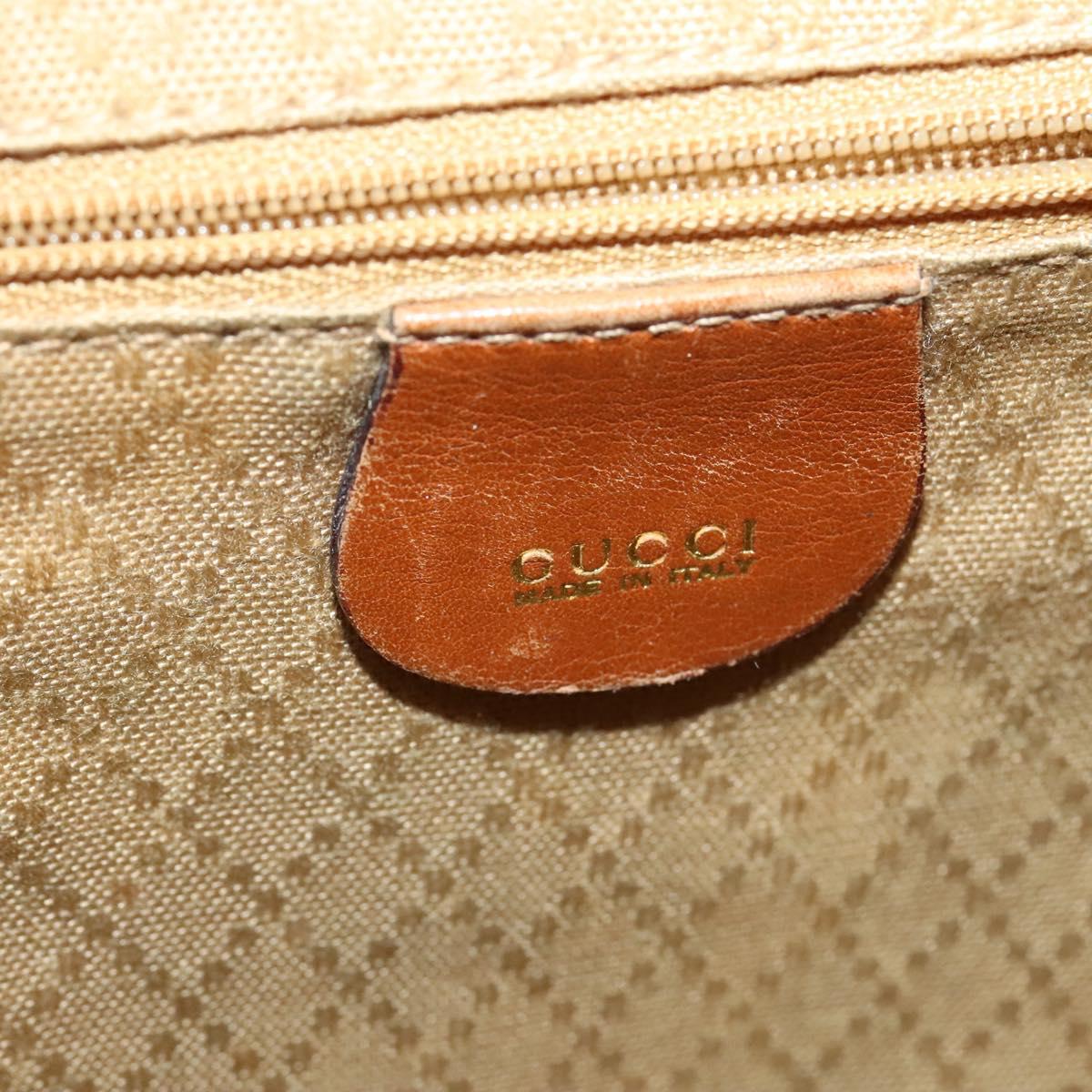 GUCCI Bamboo Backpack Leather Brown 003 1956 0030 Auth 113656