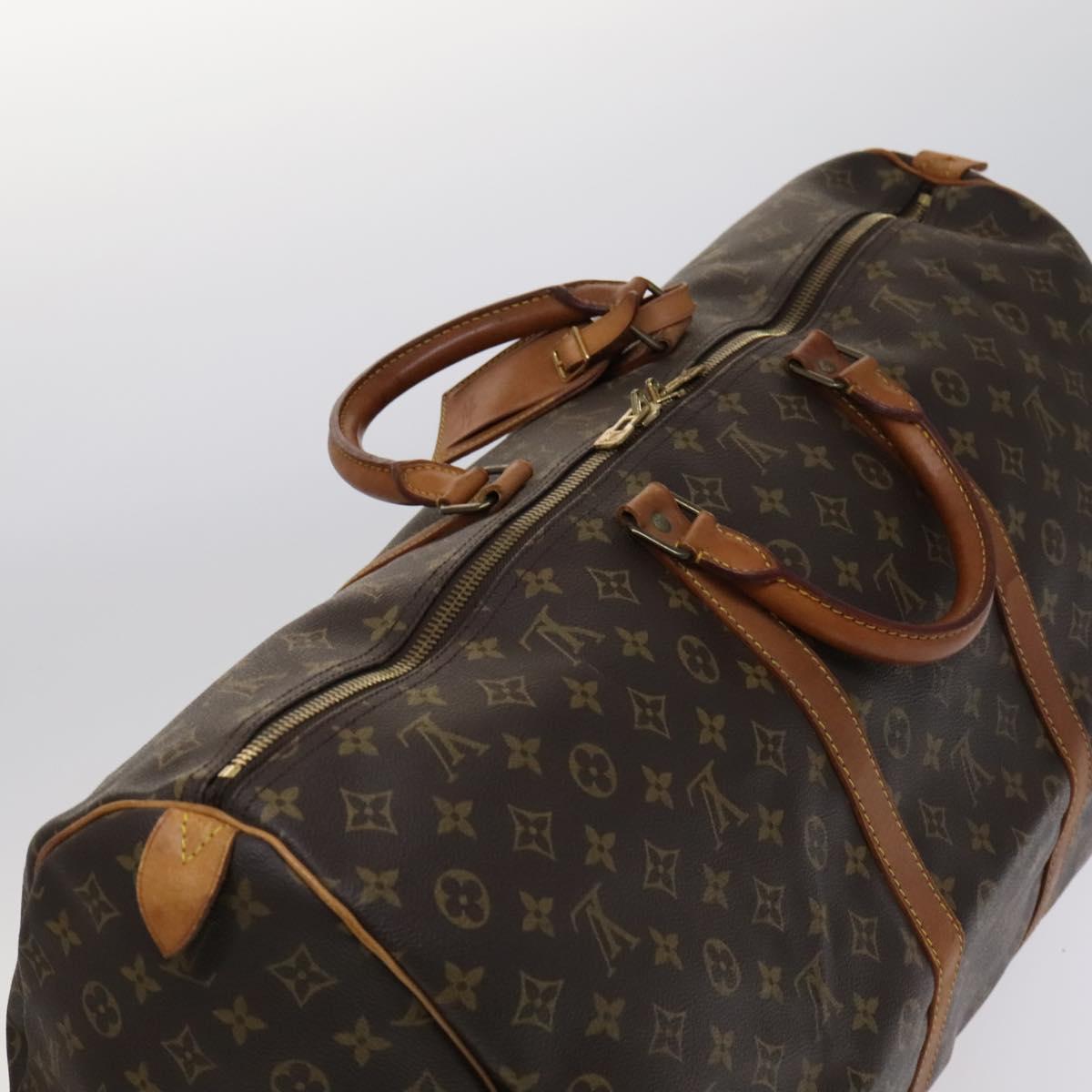 LOUIS VUITTON Monogram Keepall 60 Boston Bag M41422 LV Auth 113686