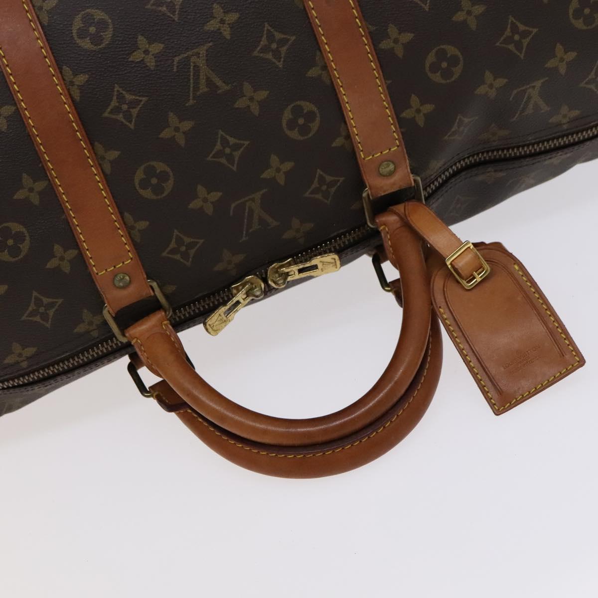 LOUIS VUITTON Monogram Keepall 60 Boston Bag M41422 LV Auth 113686