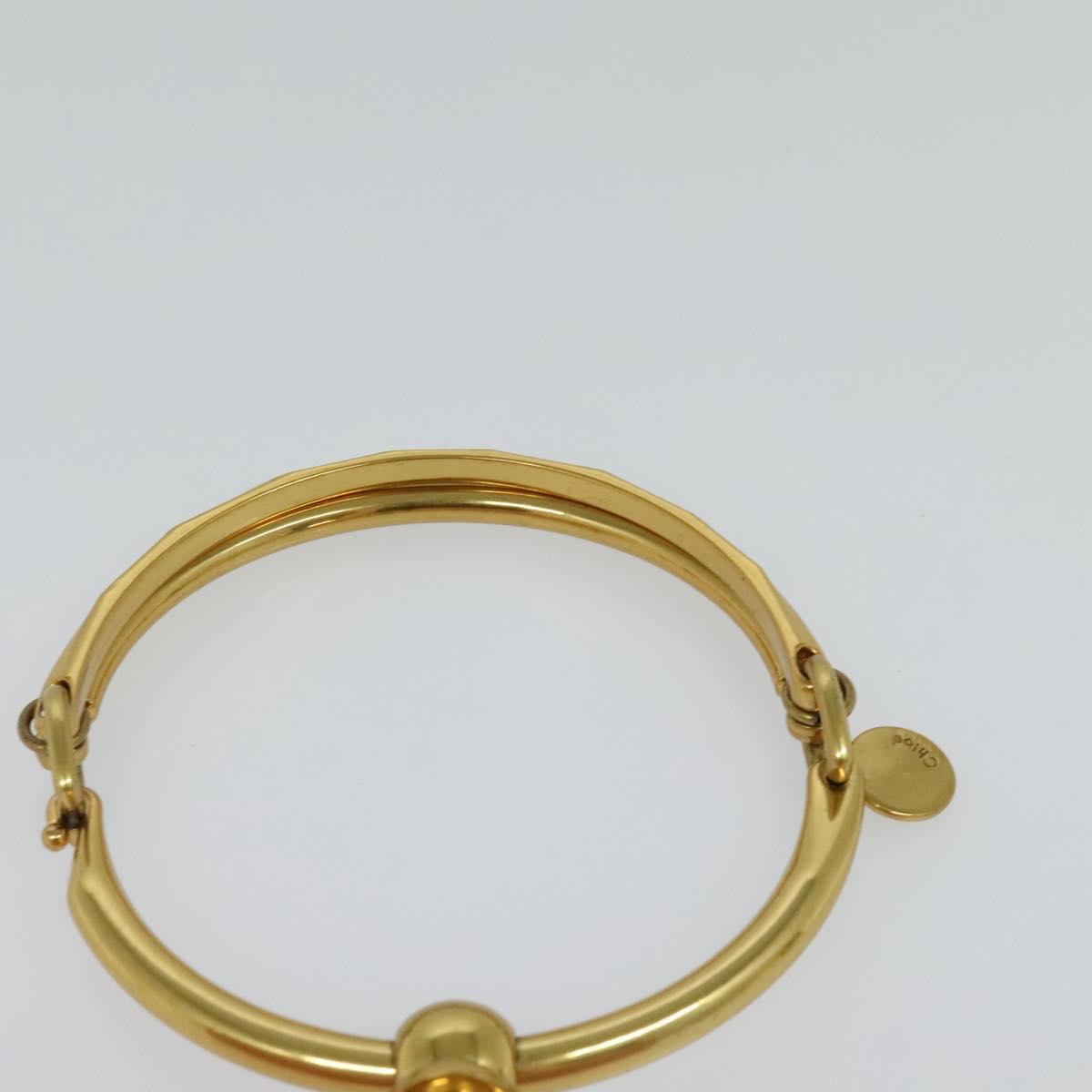 Chloe Nile Hand Bag Leather 2way Pink Gold Auth 113735V