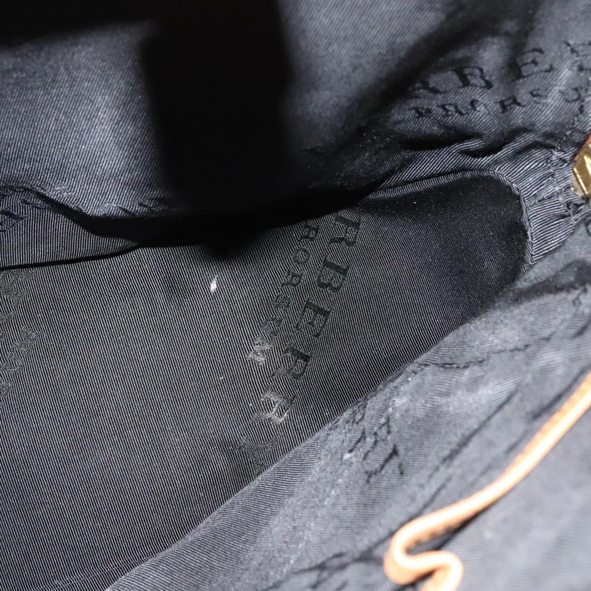 BURBERRY Hand Bag Leather 2way Beige Auth 113749V