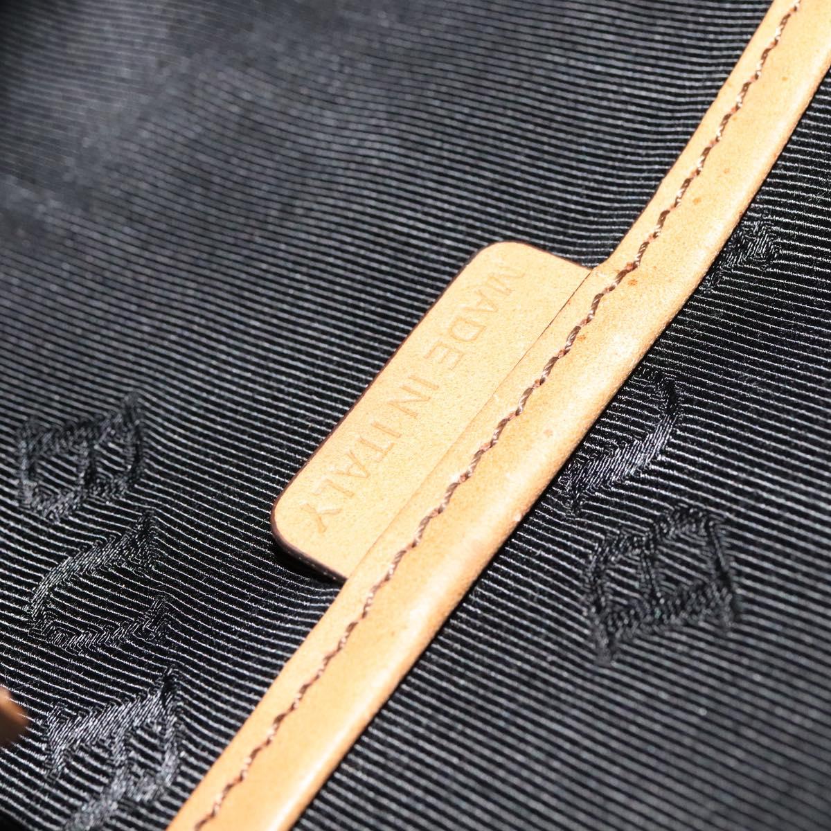 BURBERRY Hand Bag Leather 2way Beige Auth 113749V