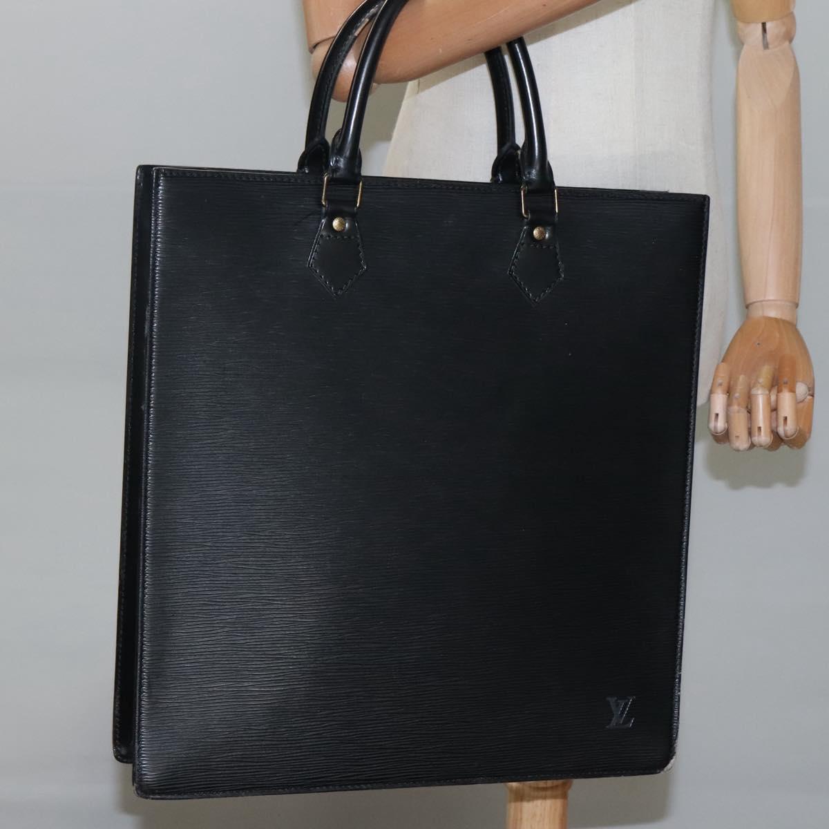 LOUIS VUITTON Epi Sac Plat Hand Bag Black M59082 LV Auth 113765
