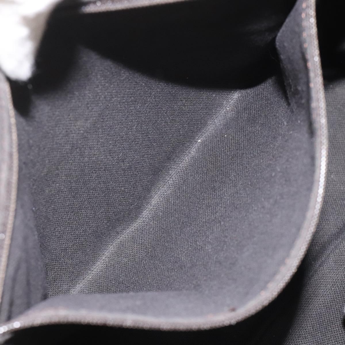 BURBERRY Nova Check Tote Bag PVC Leather Beige Silver Auth 113769