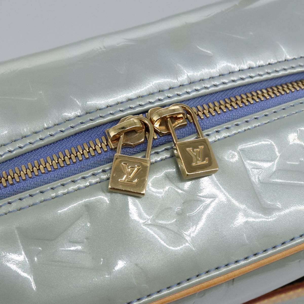LOUIS VUITTON Vernis Tompkins Square Hand Bag Lavande M91103 LV Auth 113777V