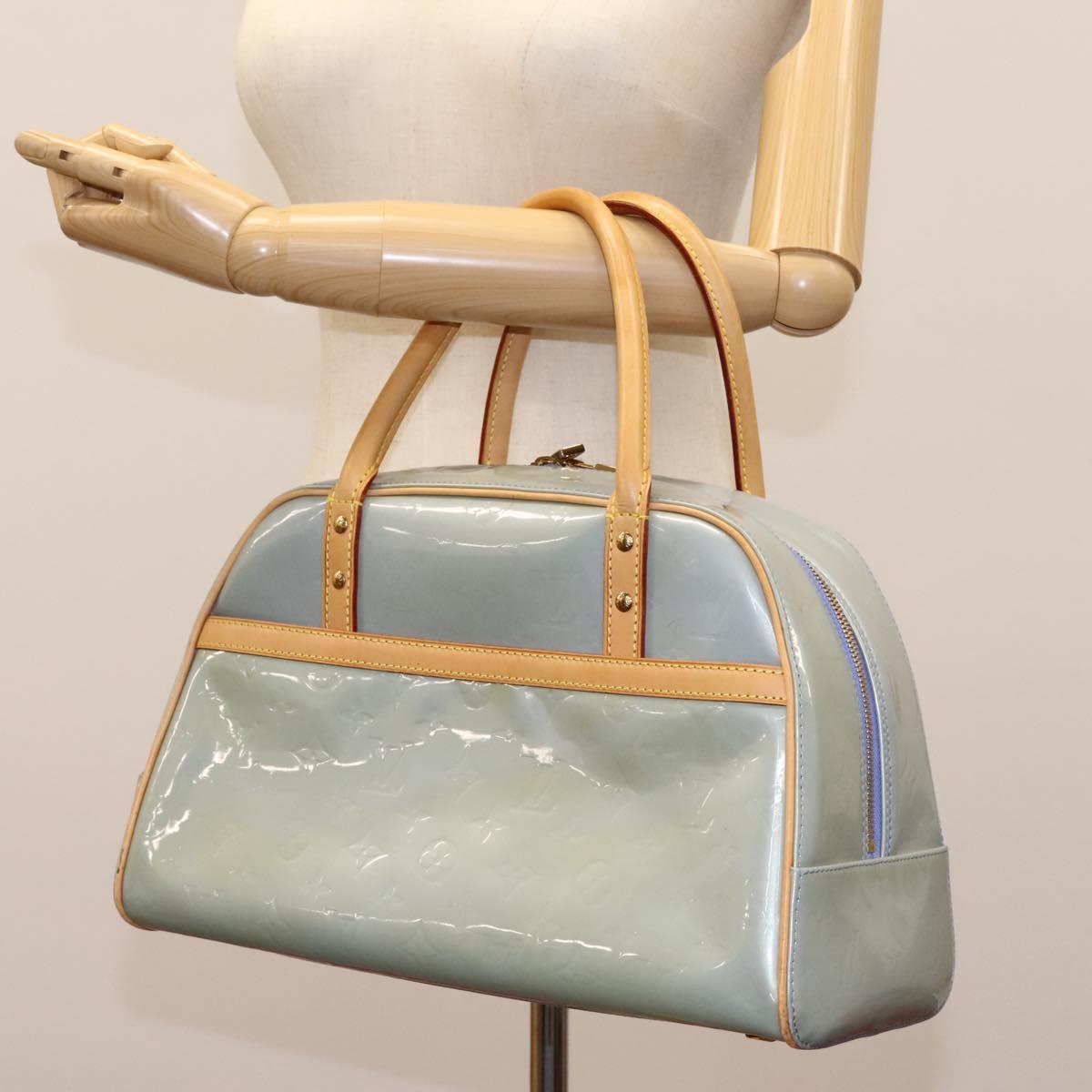 LOUIS VUITTON Vernis Tompkins Square Hand Bag Lavande M91103 LV Auth 113777V