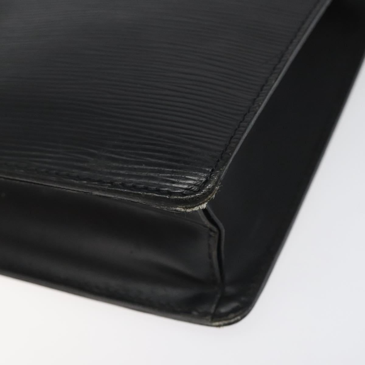 LOUIS VUITTON Epi Pochette Homme Clutch Bag Black Noir M52522 LV Auth 113778