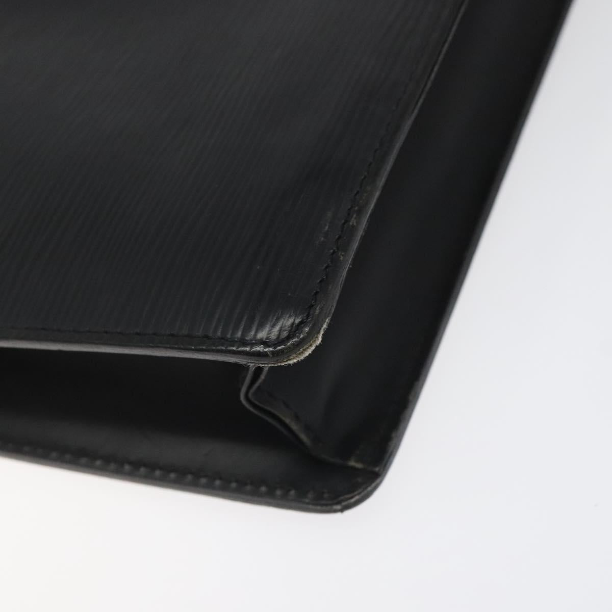 LOUIS VUITTON Epi Pochette Homme Clutch Bag Black Noir M52522 LV Auth 113778