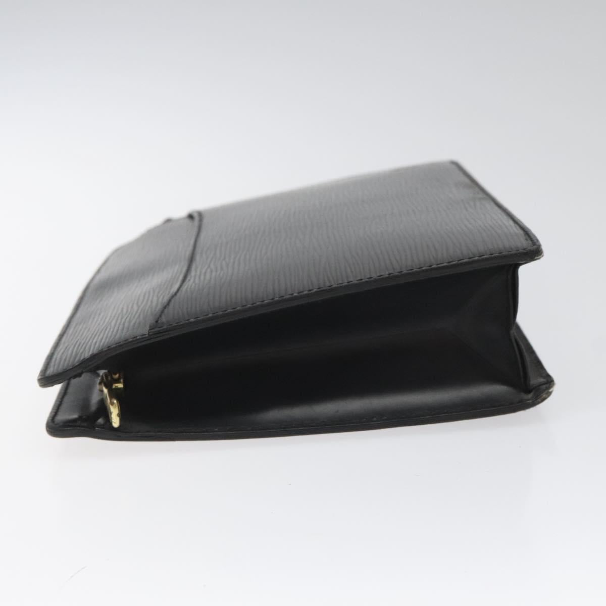 LOUIS VUITTON Epi Pochette Homme Clutch Bag Black Noir M52522 LV Auth 113778