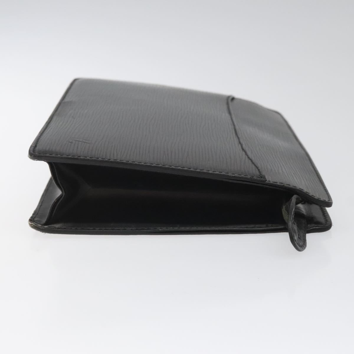 LOUIS VUITTON Epi Pochette Homme Clutch Bag Black Noir M52522 LV Auth 113778