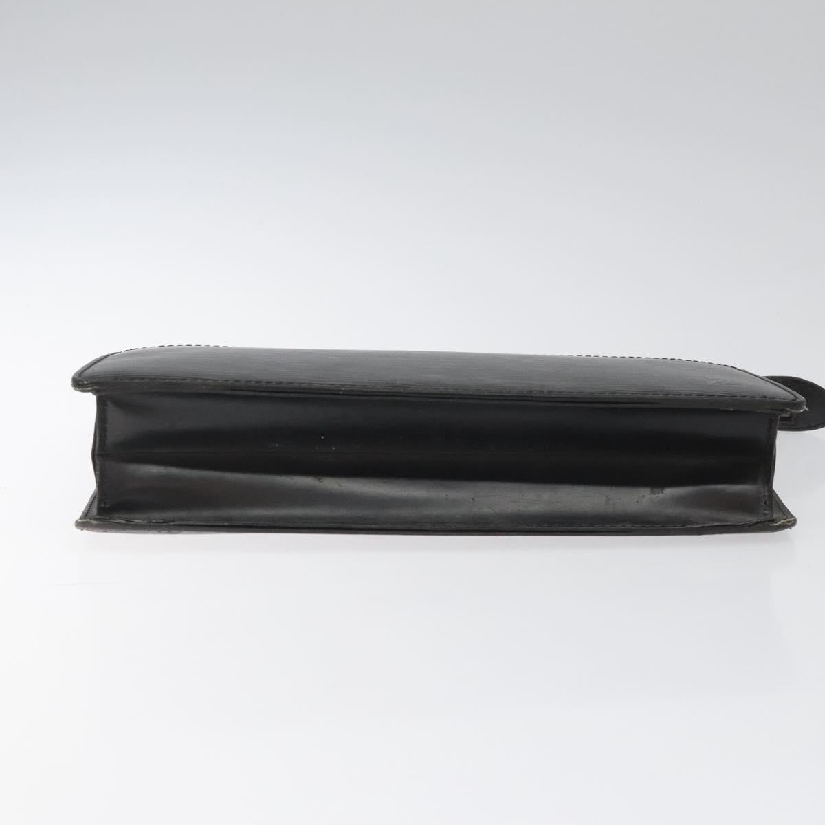 LOUIS VUITTON Epi Pochette Homme Clutch Bag Black Noir M52522 LV Auth 113778