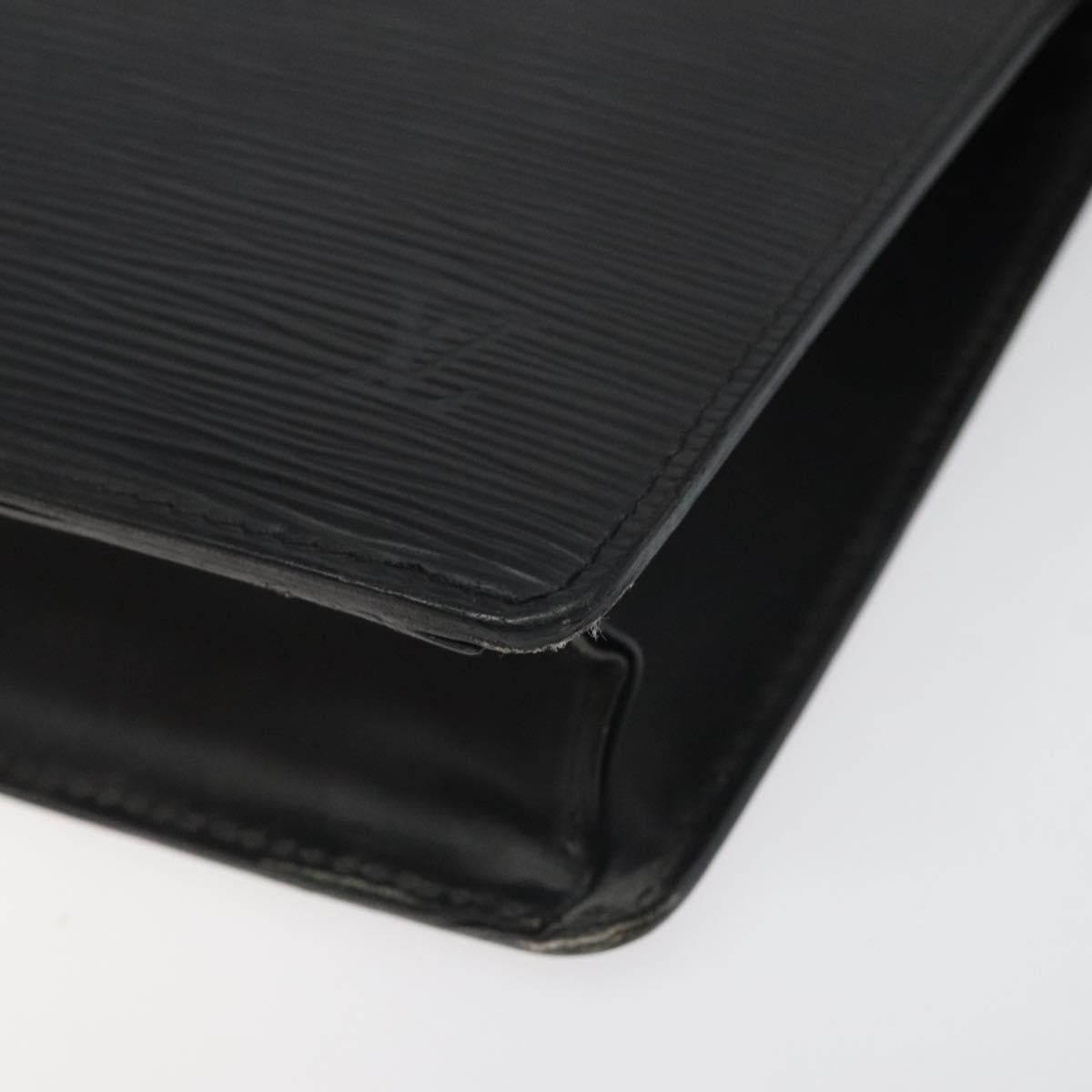 LOUIS VUITTON Epi Pochette Homme Clutch Bag Black Noir M52522 LV Auth 113778
