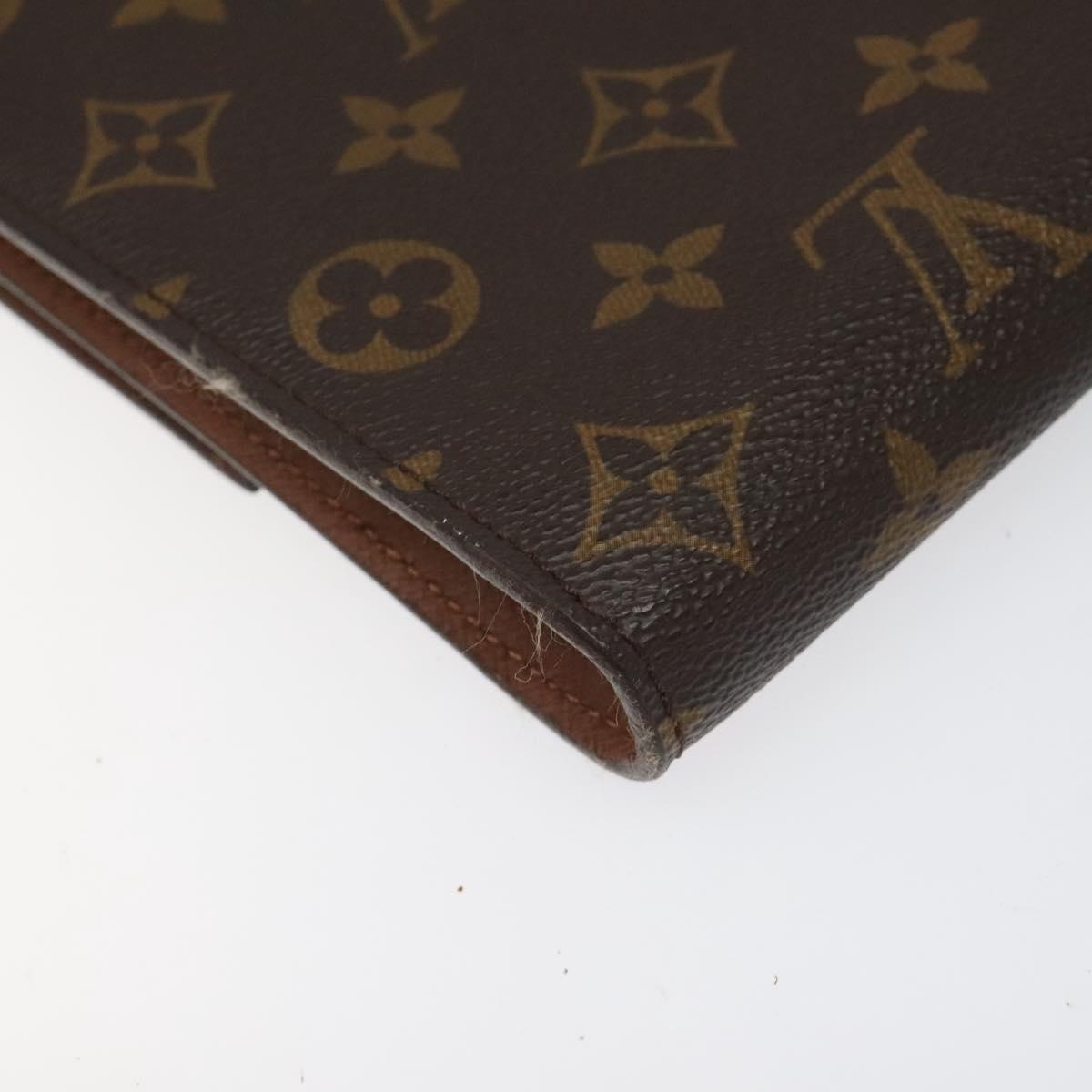 LOUIS VUITTON Monogram Porte envelope Clutch Bag M51801 LV Auth 113782