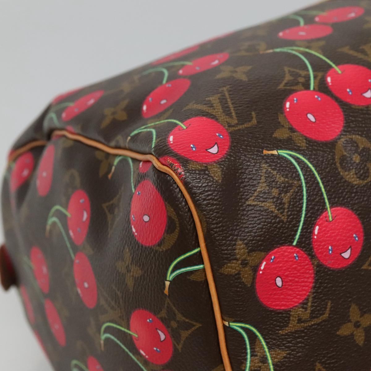 LOUIS VUITTON Monogram Cherry Keepall 45 Boston Bag M95011 LV Auth 113808SAM