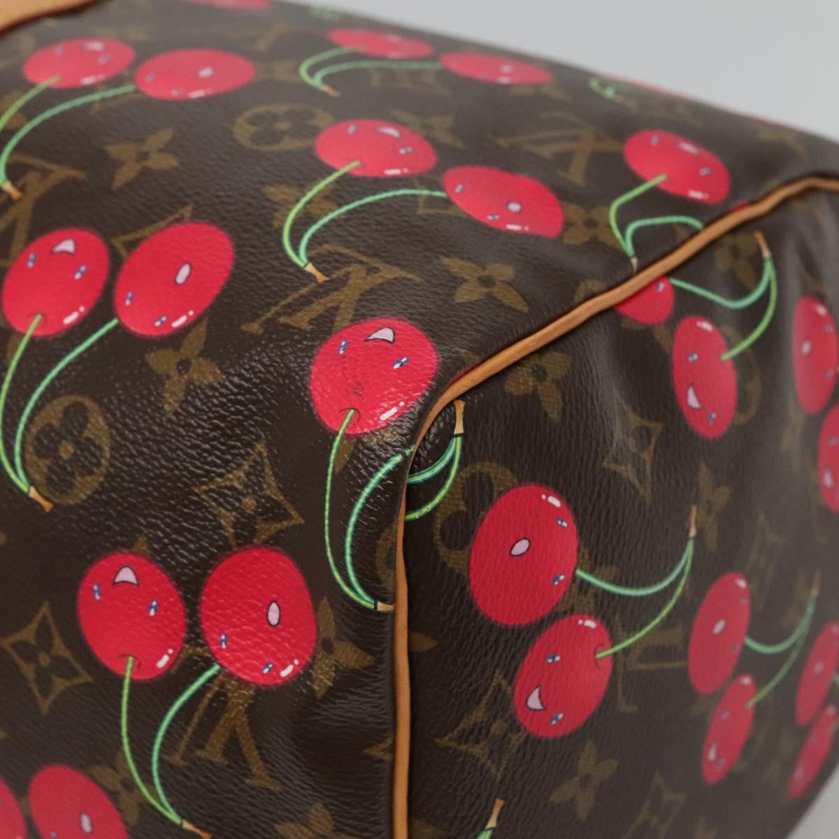 LOUIS VUITTON Monogram Cherry Keepall 45 Boston Bag M95011 LV Auth 113808SAM