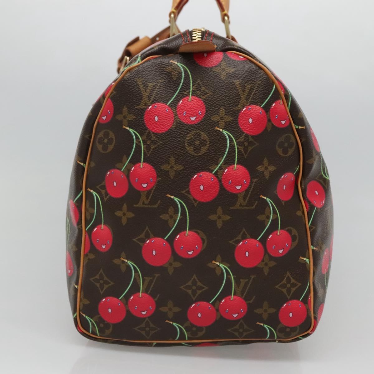 LOUIS VUITTON Monogram Cherry Keepall 45 Boston Bag M95011 LV Auth 113808SAM