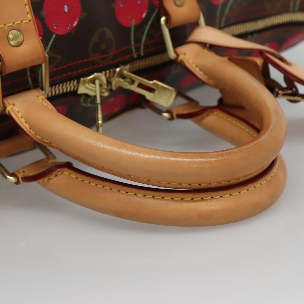 LOUIS VUITTON Monogram Cherry Keepall 45 Boston Bag M95011 LV Auth 113808SAM