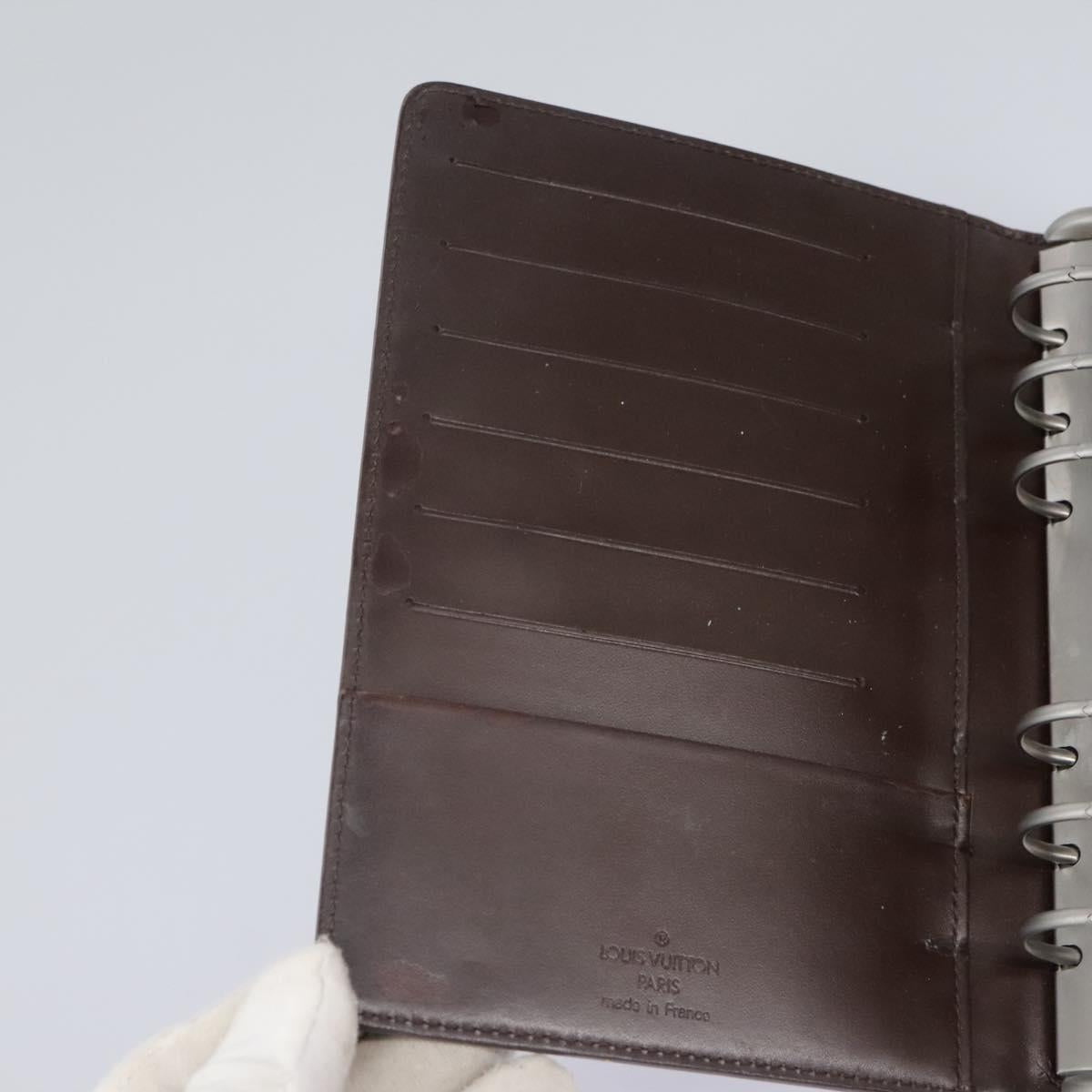 LOUIS VUITTON Epi Agenda MM Day Planner Cover Brown R20043 LV Auth 113815