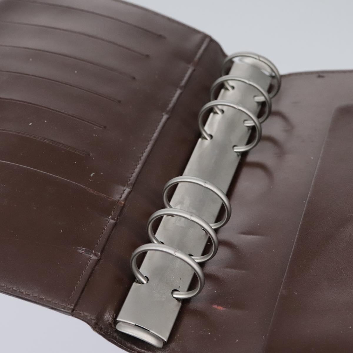 LOUIS VUITTON Epi Agenda MM Day Planner Cover Brown R20043 LV Auth 113815