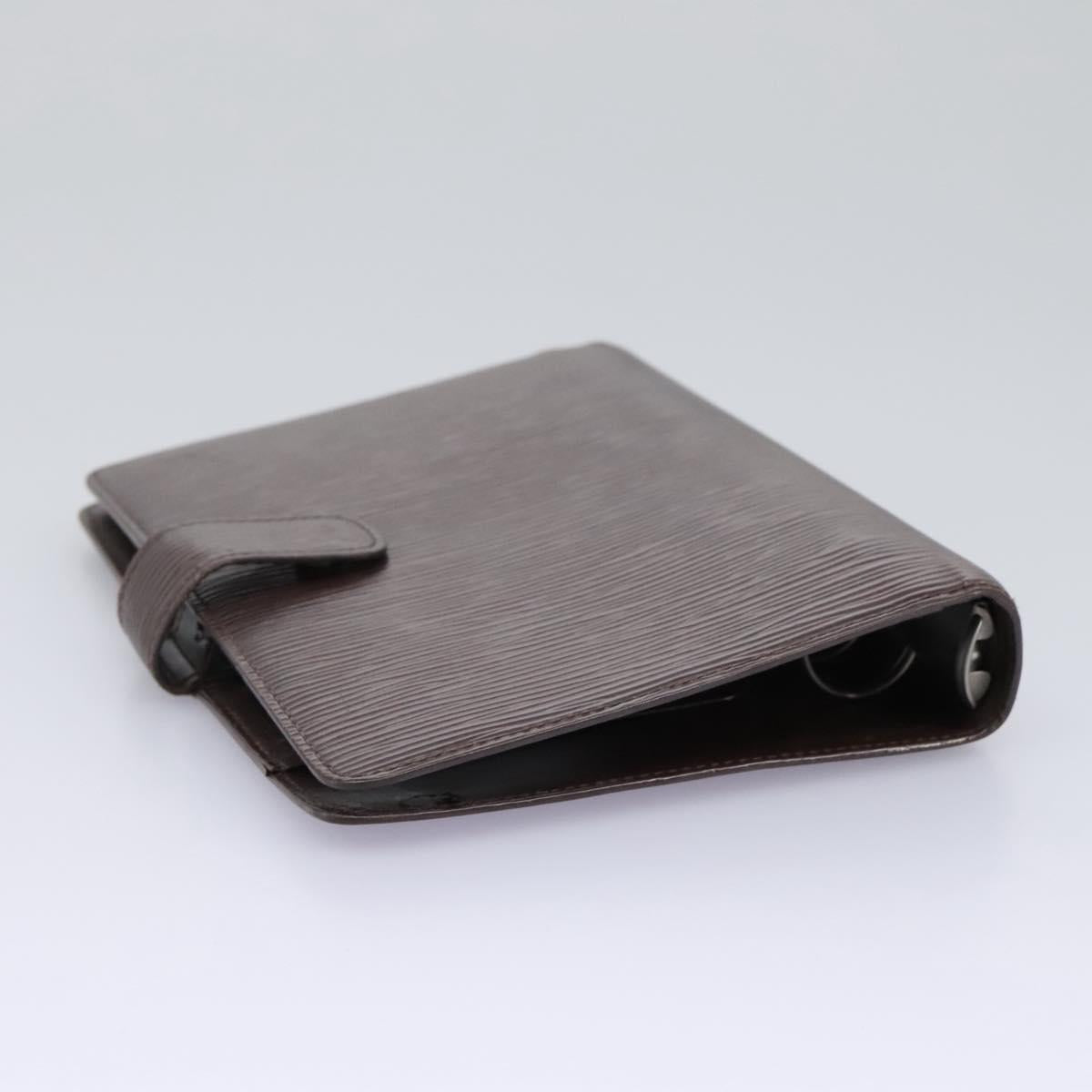 LOUIS VUITTON Epi Agenda MM Day Planner Cover Brown R20043 LV Auth 113815
