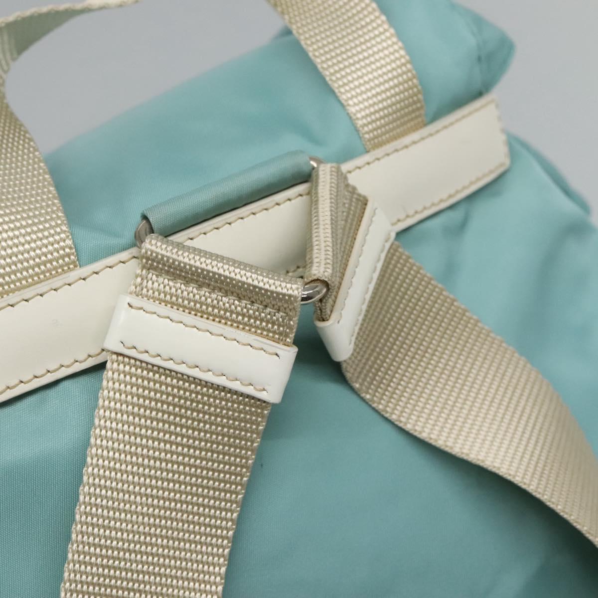 PRADA Backpack Nylon Light Blue Auth 113817V