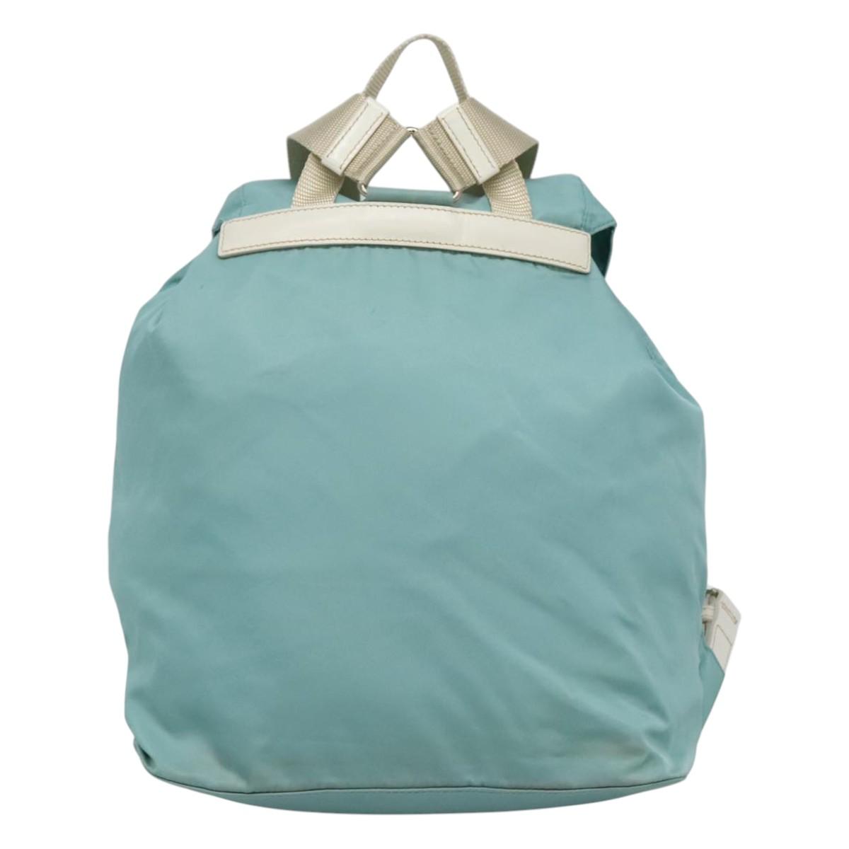 PRADA Backpack Nylon Light Blue Auth 113817V