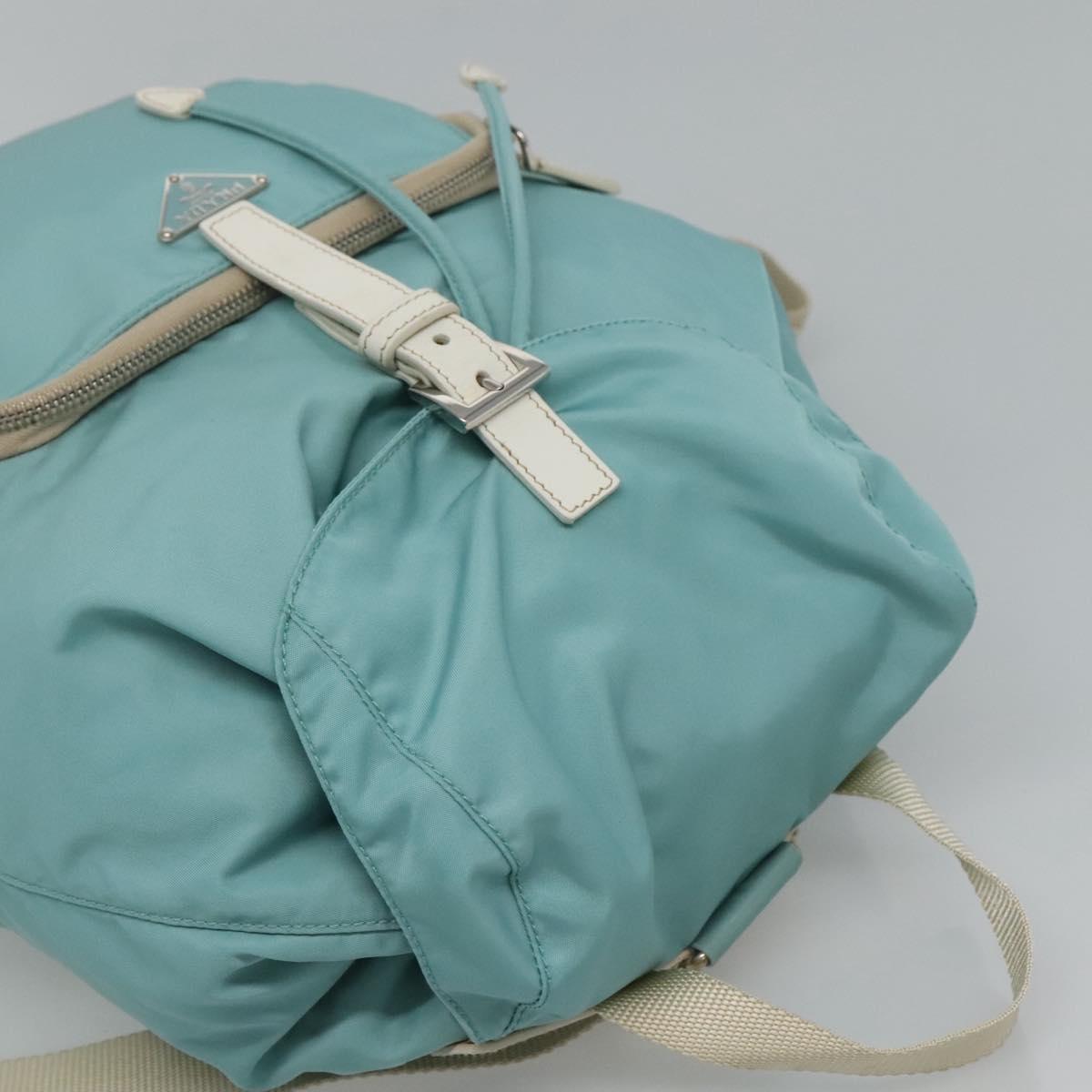 PRADA Backpack Nylon Light Blue Auth 113817V