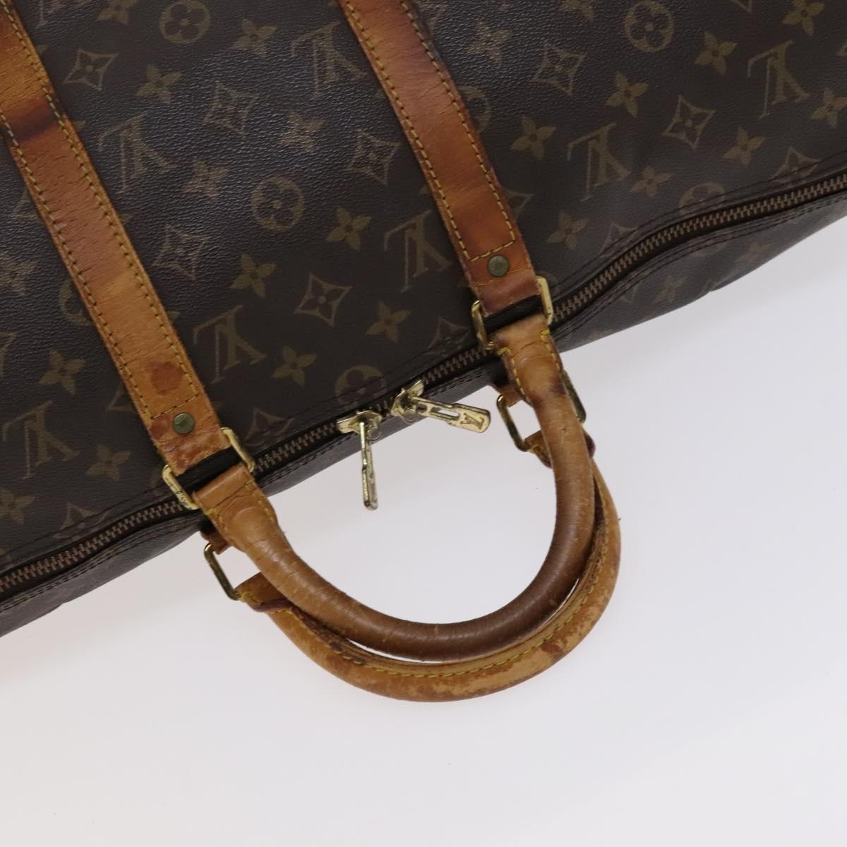 LOUIS VUITTON Monogram Keepall Bandouliere 50 Boston Bag M41416 LV Auth 113879