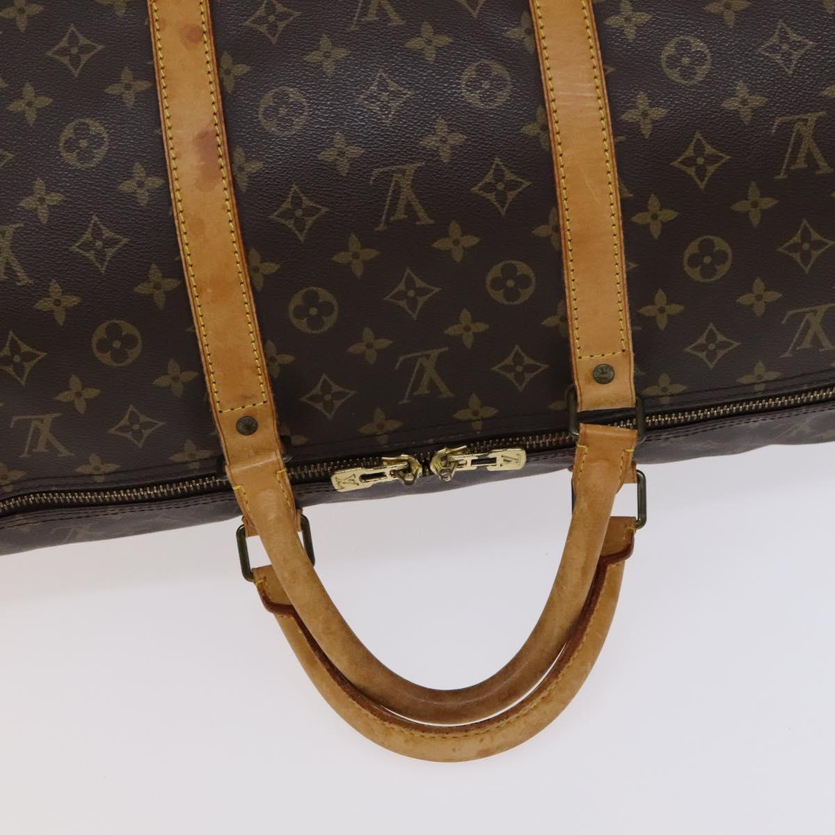 LOUIS VUITTON Monogram Keepall 60 Boston Bag M41422 LV Auth 113881
